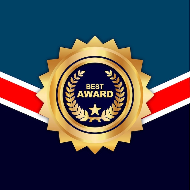 Best Award Gold Badge