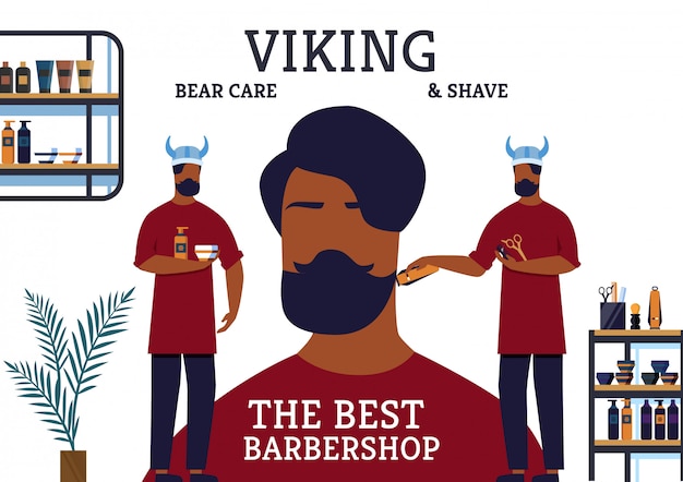 The best barbershop viking bear care & shave.