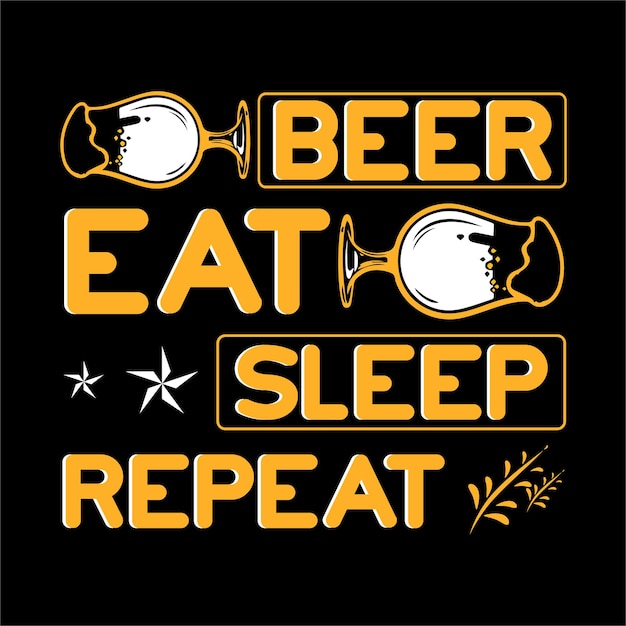 Vector best beer t shirt design vecto