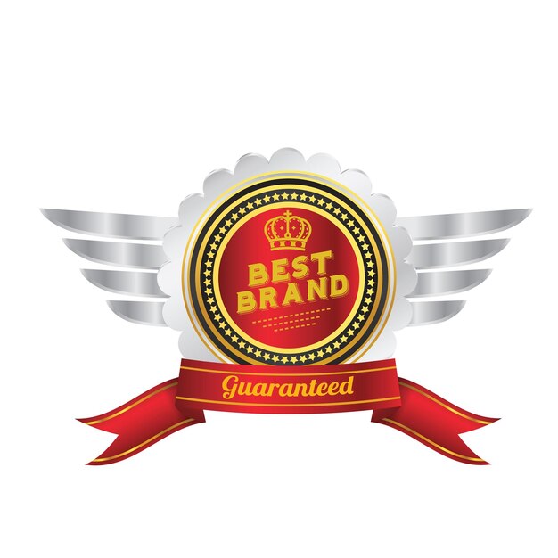 벡터 best brand badge in illustrator