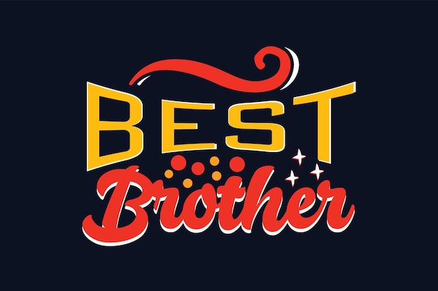 Vector best brother