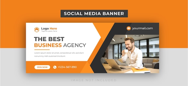 The best business agency promotion facebook cover template