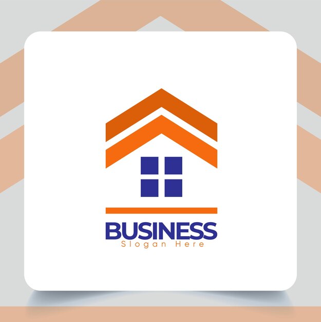 Лучший минималистский шаблон логотипа business house, creative premium design concept, premium vector.