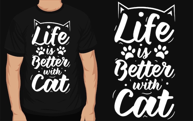 Best cat typographic tshirt design