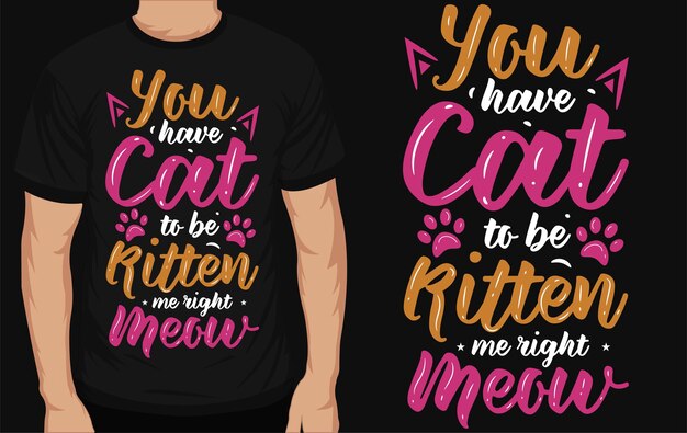 Best cats typographic tshirt design