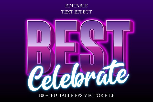 Best celebrate editable 3d modern style