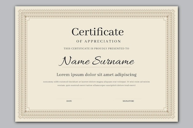 Best certificate border and template design