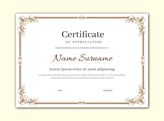 Best certificate frame and border design