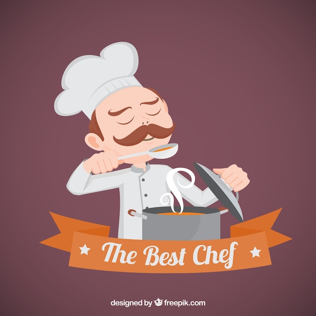 Vector the best chef