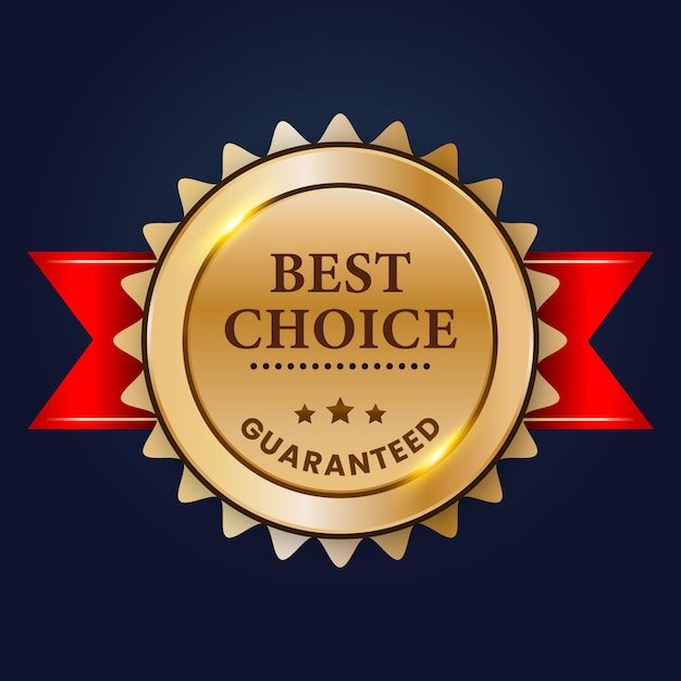 Best choice badge vector illustration