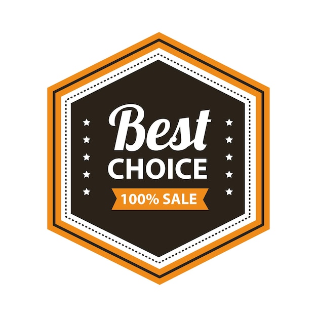 Vector best choice badge