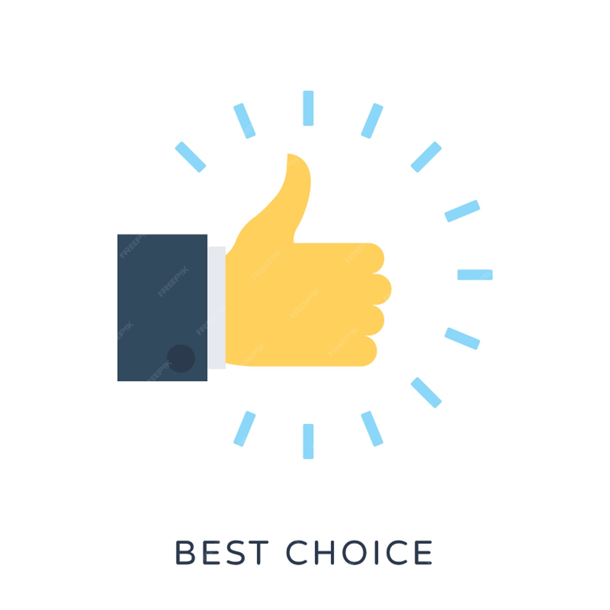 Easy to use and affordable Premium Vector Best choice icon with thumbs up  label best choice, best choice 