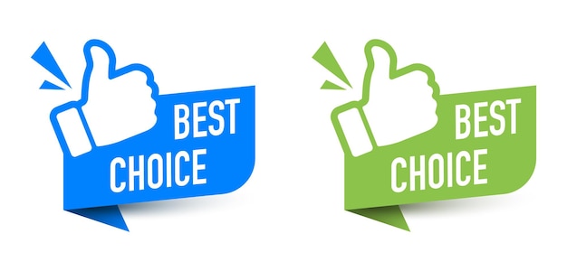 best choice label. best choice blue band sign. - Stock