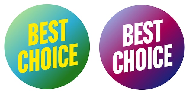 Best choice promotion round sale sticker set