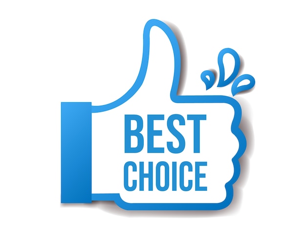 Best Choice Sticker Isolated