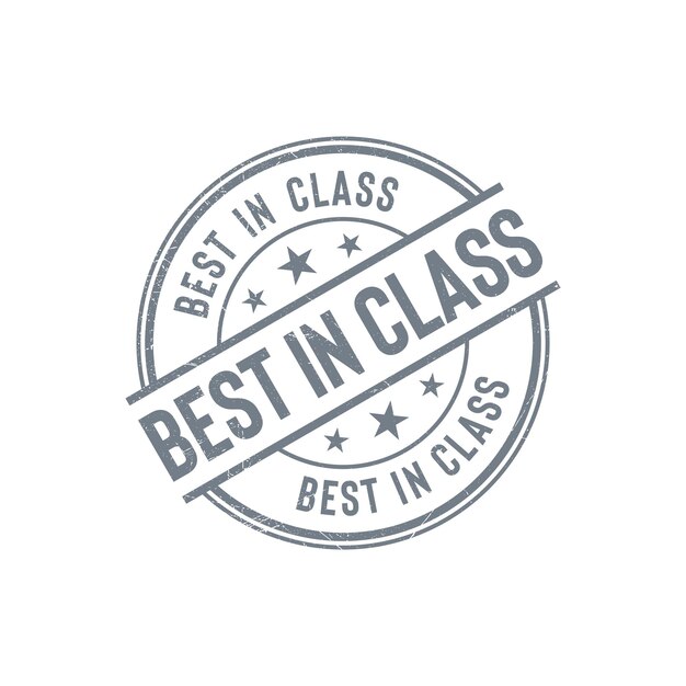 Best in class stamp grunge vector template