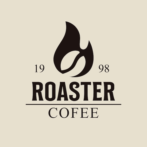 Miglior modello di progettazione del logo della torrefazione del caffè logo del caffè astratto di vettore per il branding di un caffè caldo del logo del negozio di caffè