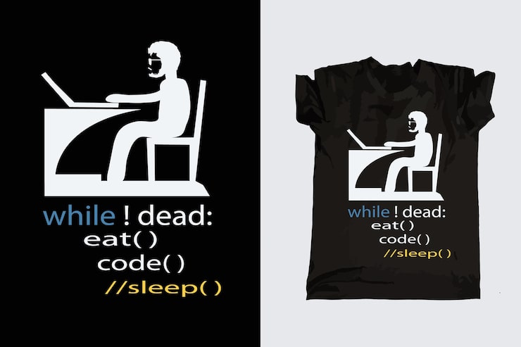 Vector best computer programmer and programming  coder svg t shirt design