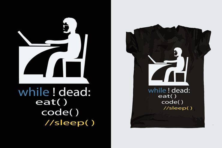 Vector best computer programmer and programming  coder svg t shirt design