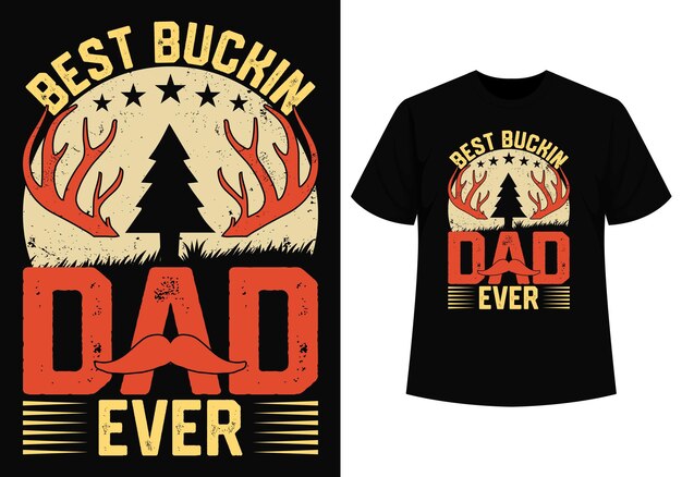 Vector best dad tshirt design for fathers day