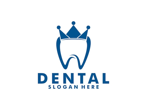 Лучший стоматологический логотип Crown или Royal Dental logo векторный дизайн логотипа стоматологической клиники вдохновение