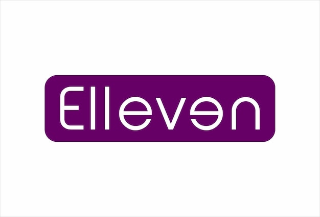 The best elleven logo design vector