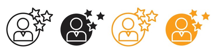 Best employee icon highlighting exceptional performance and recognition perfect for HR departments and employee awards programs