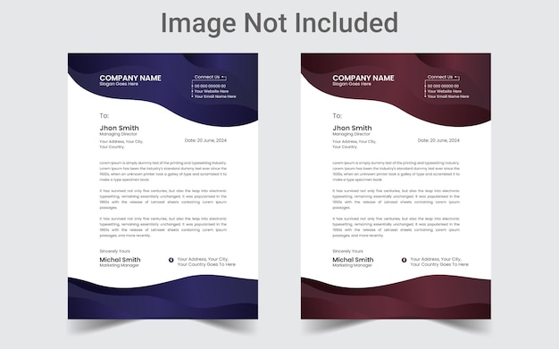 The Best And Exceptional Letterhead Design Template