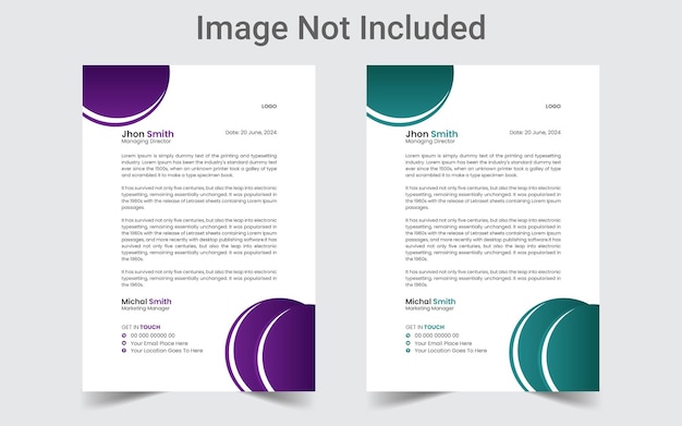 The Best And Exceptional Letterhead Design Template