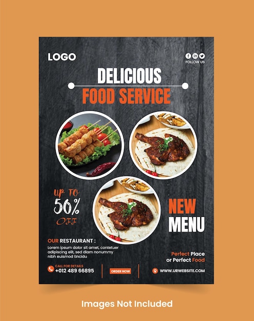 Vector best food menu template design for restaurant