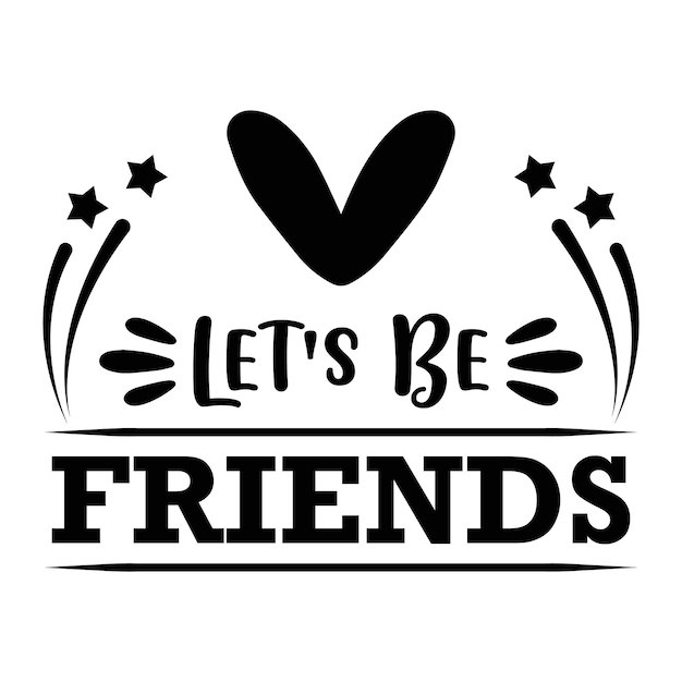 Vector best friend svg design