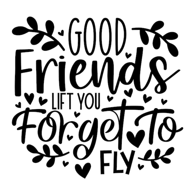 Vector best friend svg design