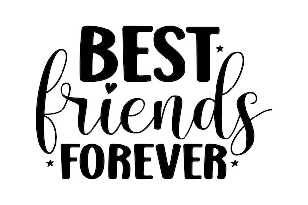 Vector best friends forever