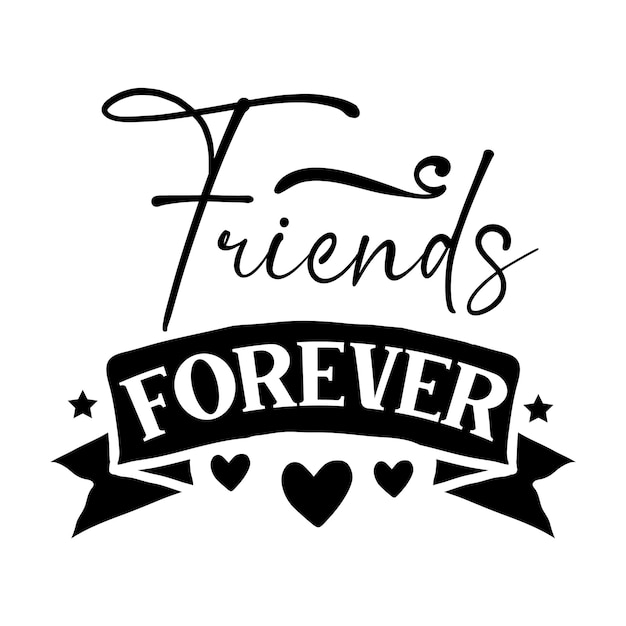 Vector best friends svg design