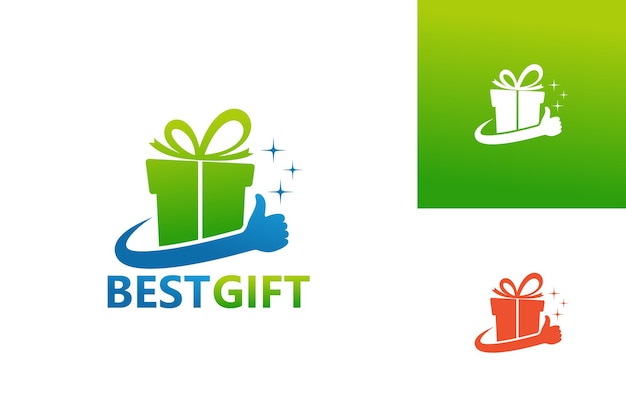 Best Gift Logo Template Design Vector, Emblem, Design Concept, Creative Symbol, Icon