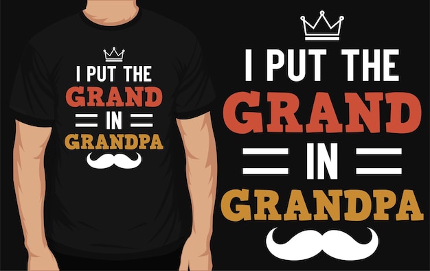 Best grandpa typographic tshirt design