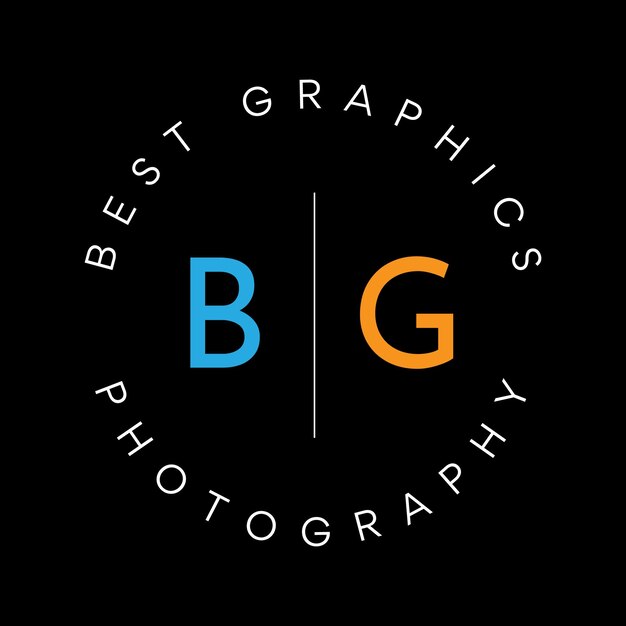 Vector best graphics photography logo design for photographers