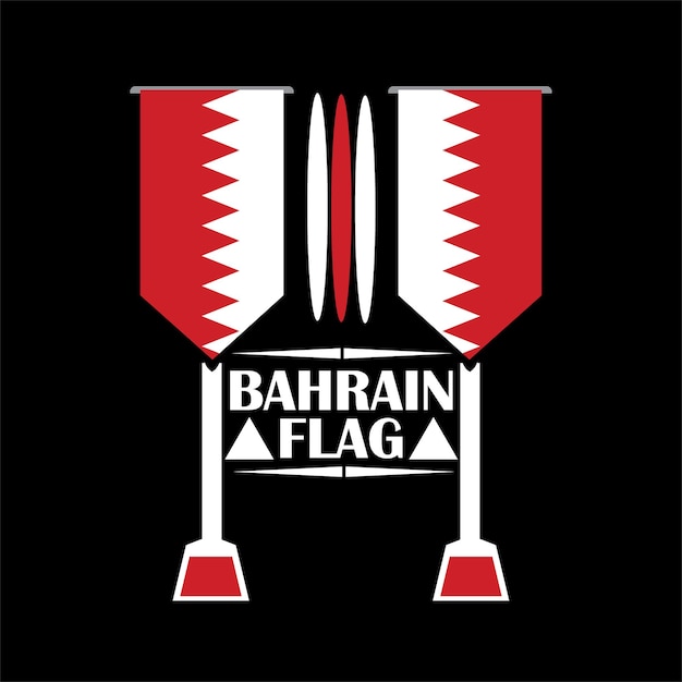 Best happy bahrain national day t shirt design vector