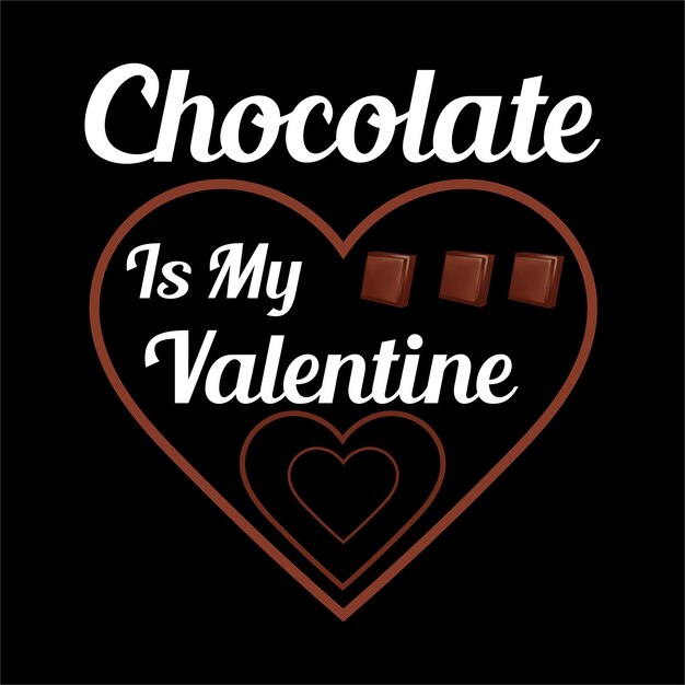 ベクトル 最高の幸せなチョコレートの日 t シャツ デザインのベクトル