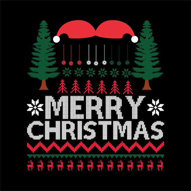 best happy christmas day t shirt design vector