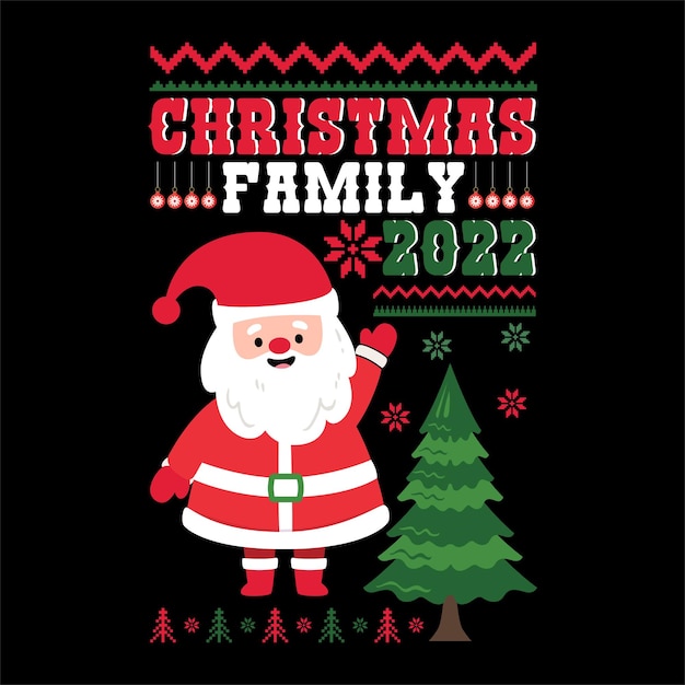 Premium Vector  Best happy christmas t shirt design vector