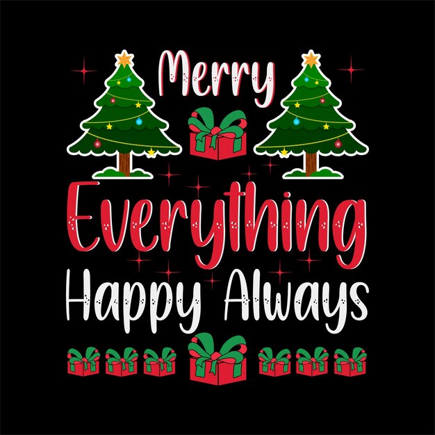 Premium Vector  Best happy christmas t shirt design vector