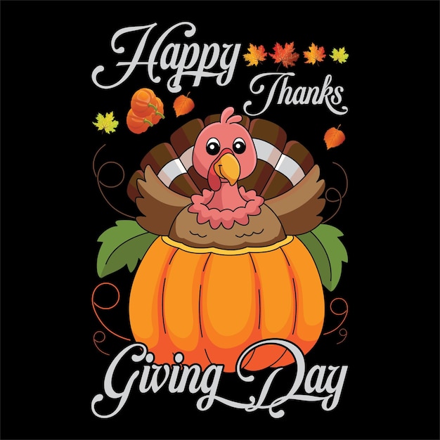 Vector best happy thanks giving t shirt design vector