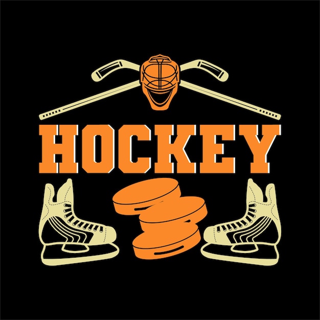 Miglior vettore di design di t-shirt da hockey