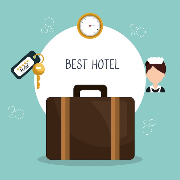 best hotel set services icons