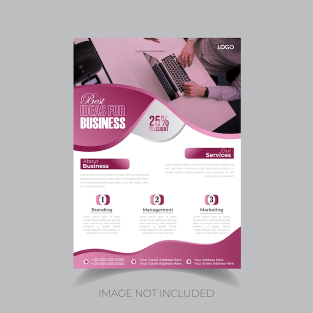 Vector best ideas for business flyer design