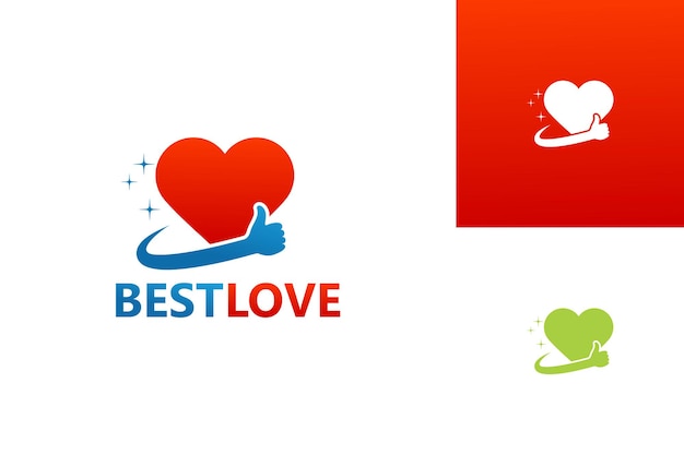 Best Love Logo Template Design Vector Emblem Design Concept Creative Symbol Icon