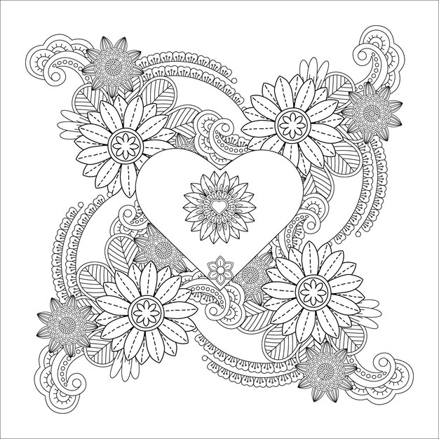 Hearts Coloring Pages for Adults - Best Coloring Pages For Kids