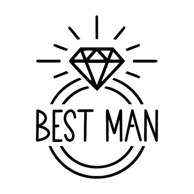 Vector best man