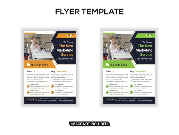 The best marketing services flyer template